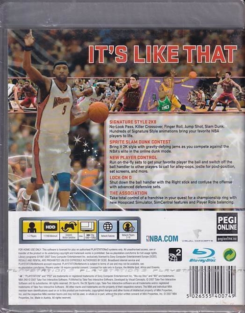 NBA 2K8 - i Folie - PS3 (AA Grade) (Genbrug)